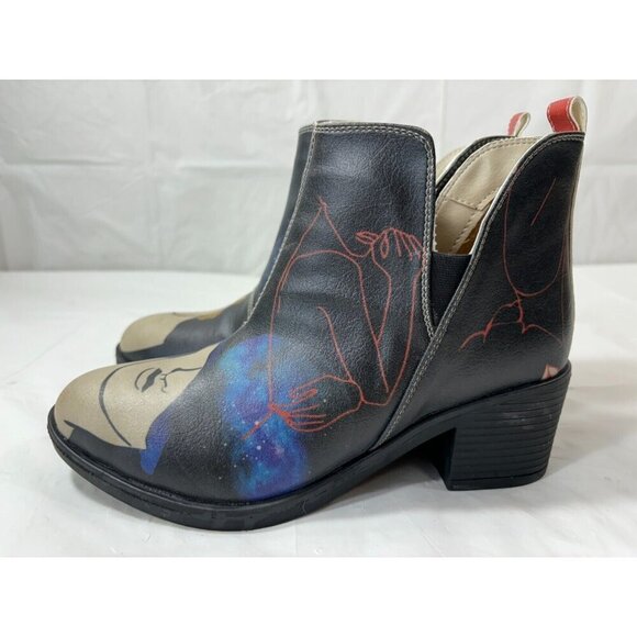 Goby Shoes - Goby boots Space Theme Ankle Boot Slip size 6